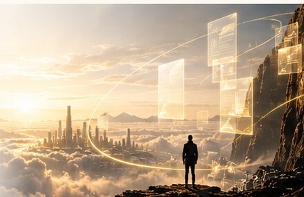 Illustration de réseaux et de connexions numériques
